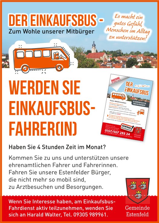 Einkaufsbusfahrer gesucht